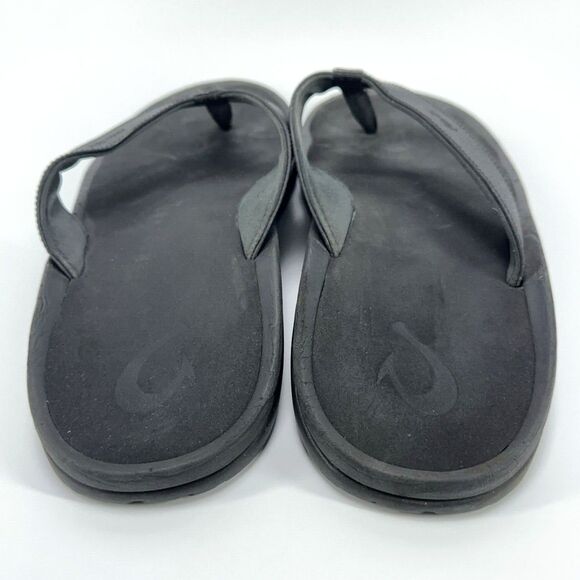 Mens Olukai Ohana 10110A-4040 Black Flip-Flop Comfort Sandals Size US 16 EU 49 main image 5